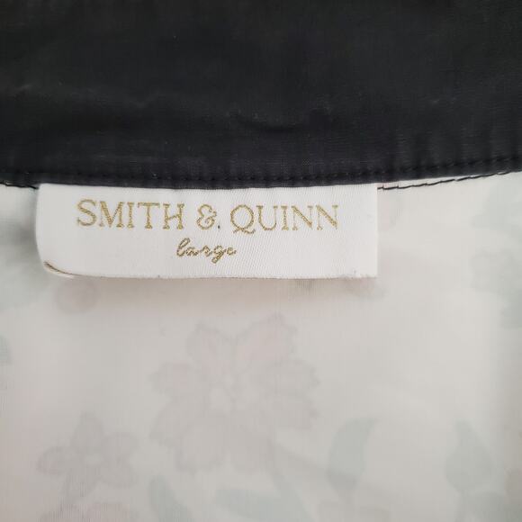 Smith & Quinn Tory Floral Puff Sleeve Mini Dress Hollyhock Bloom Size Large - Picture 8 of 9